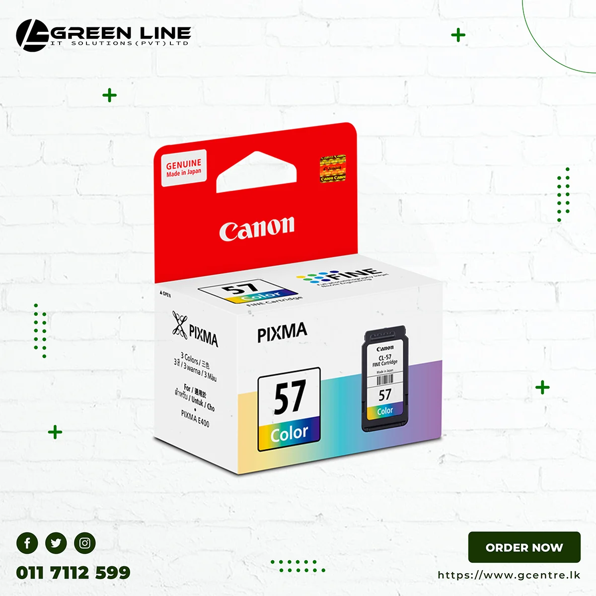 CANON PIXMA PG57 COLOR CARTRIDGE1 CANON PIXMA PG57 COLOR CARTRIDGE1