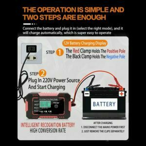 Vehicle Car Pulse Maintenance Charger 12V Le-ad A-cid Batteries