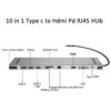 10 in 1 USB Type C Hub Adapter