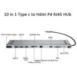 10 in 1 USB Type C Hub Adapter