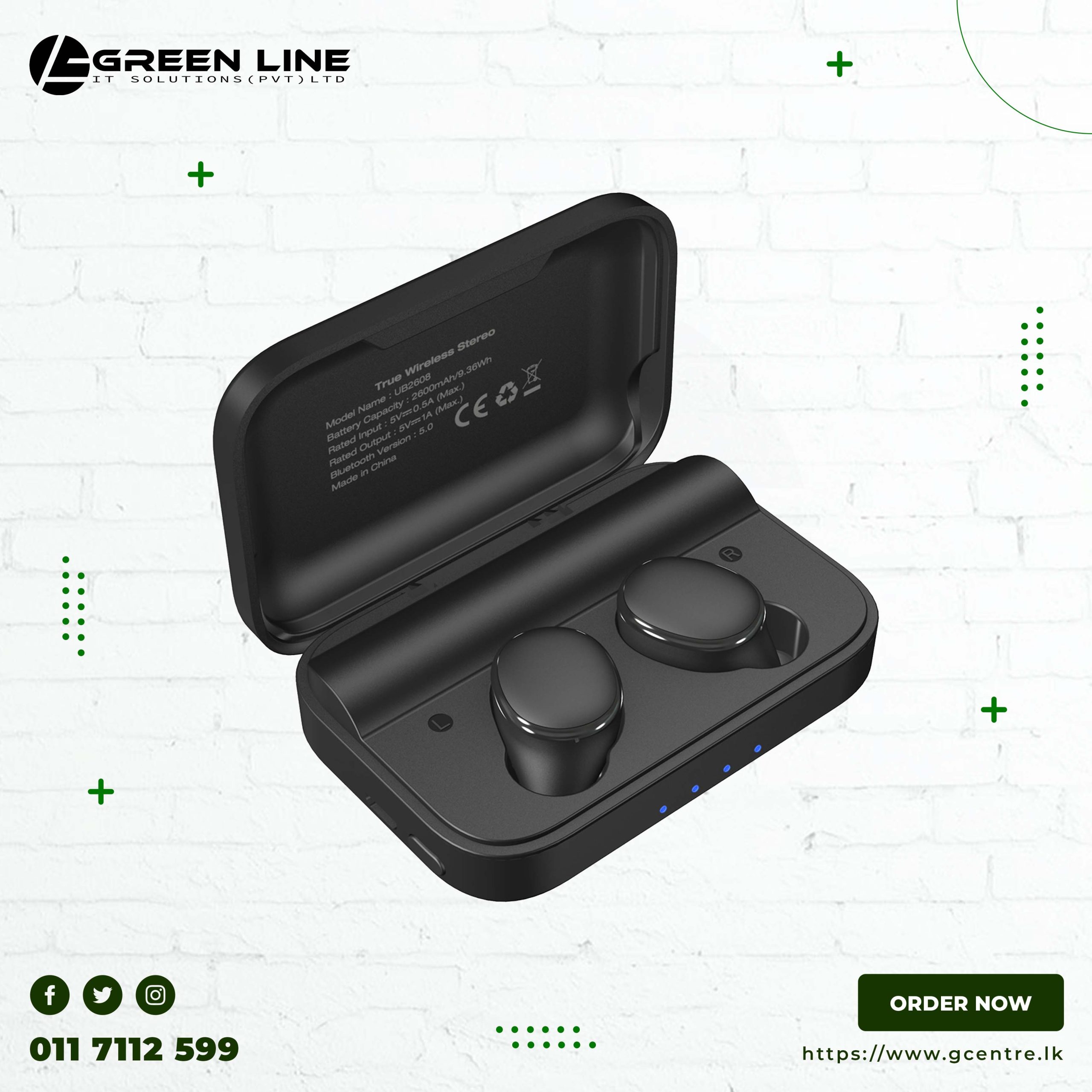 Energizer Wireless Earbuds UB2608 With Power Bank